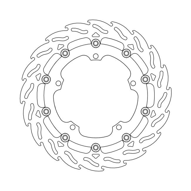 Moto-Master Flame series floating brake rotor