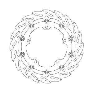 Moto-Master Flame series floating brake rotor