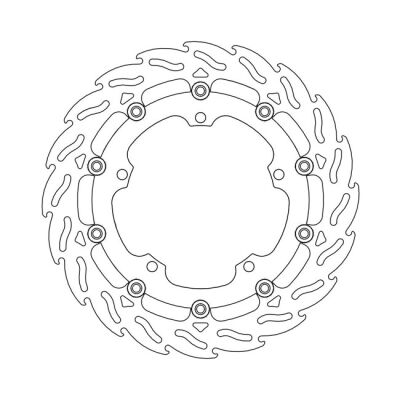 Moto-Master Flame series floating brake rotor