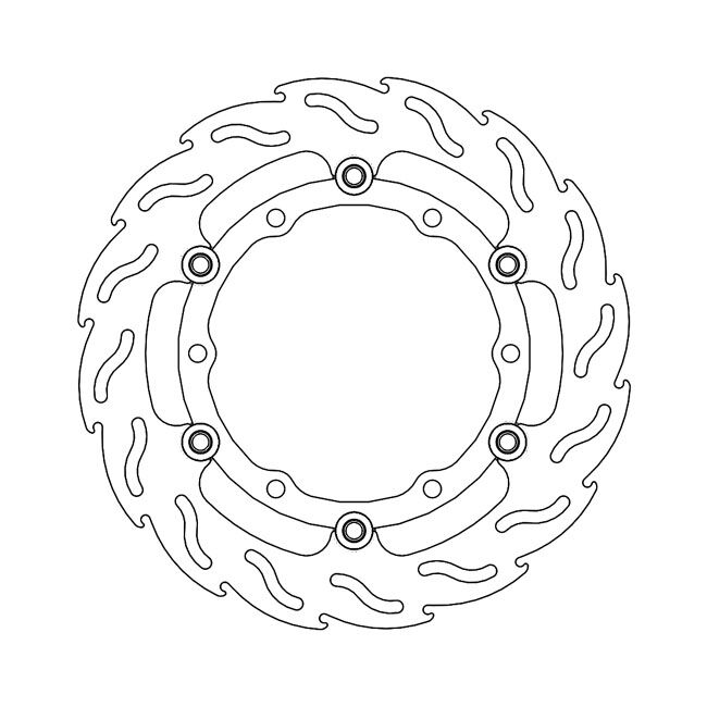 Moto-Master Flame series floating brake rotor