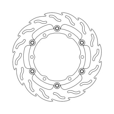 Moto-Master Flame series floating brake rotor