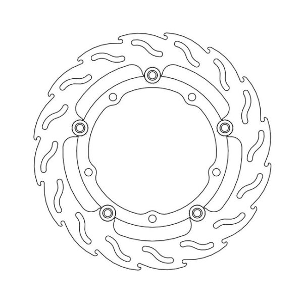 Moto-Master Flame series floating brake rotor