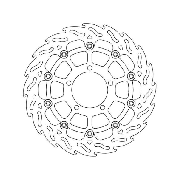 Moto-Master Flame series floating brake rotor