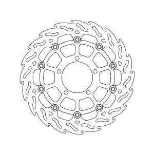 Moto-Master Flame series floating brake rotor