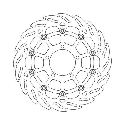 Moto-Master Flame series floating brake rotor