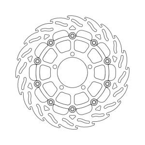 Moto-Master Flame series floating brake rotor