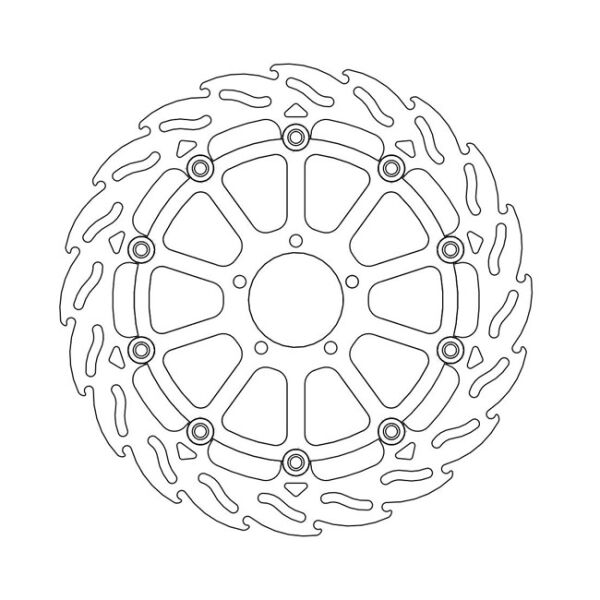 Moto-Master Flame series floating brake rotor