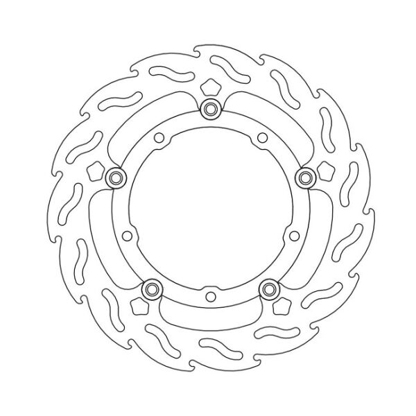 Moto-Master Flame series floating brake rotor