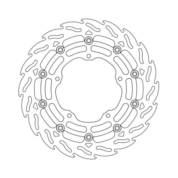 Moto-Master Flame series floating brake rotor