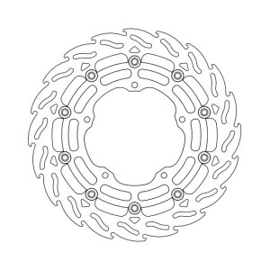 Moto-Master Flame series floating brake rotor
