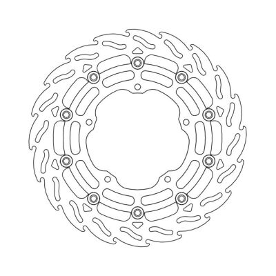 Moto-Master Flame series floating brake rotor