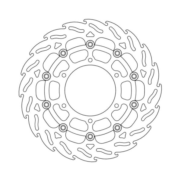 Moto-Master Flame series floating brake rotor