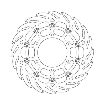 Moto-Master Flame series floating brake rotor