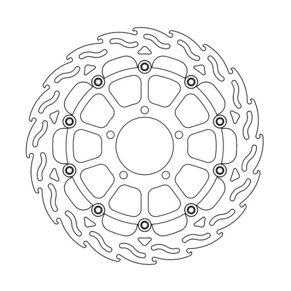 Moto-Master Flame series floating brake rotor