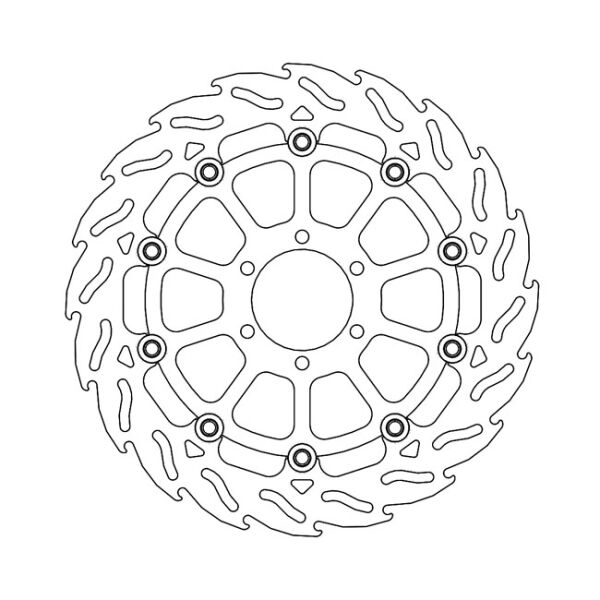 Moto-Master Flame series floating brake rotor