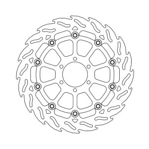 Moto-Master Flame series floating brake rotor