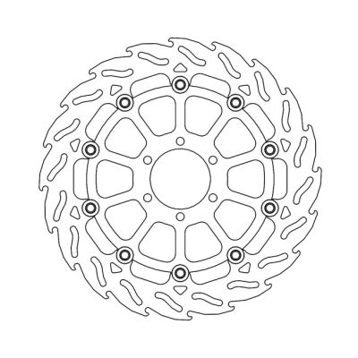 Moto-Master Flame series floating brake rotor