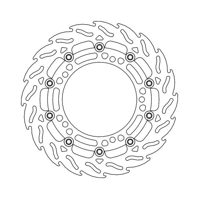 Moto-Master Flame series floating brake rotor