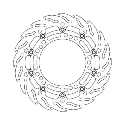 Moto-Master Flame series floating brake rotor