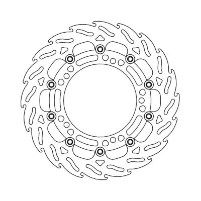 *6 DAYS EXTRA TRANSIT TIME* Moto-Master Flame series floating brake rotor