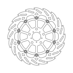 Moto-Master Flame series floating brake rotor