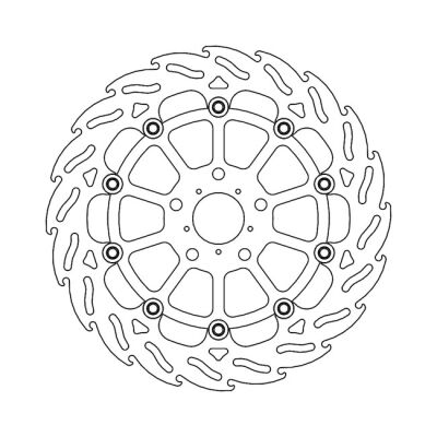 Moto-Master Flame series floating brake rotor