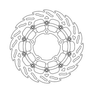 Moto-Master Flame series floating brake rotor