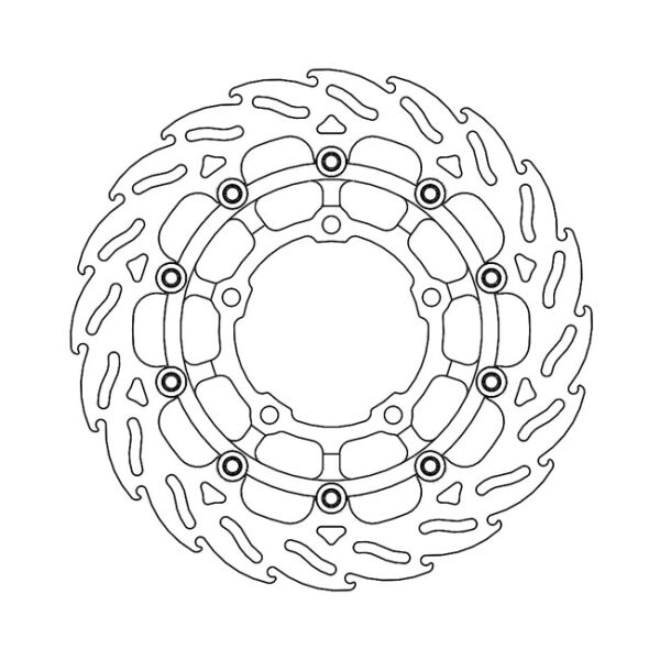 Moto-Master Flame series floating brake rotor