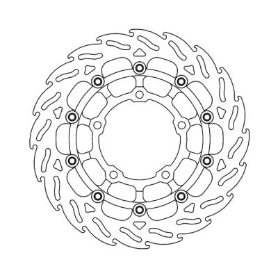 Moto-Master Flame series floating brake rotor