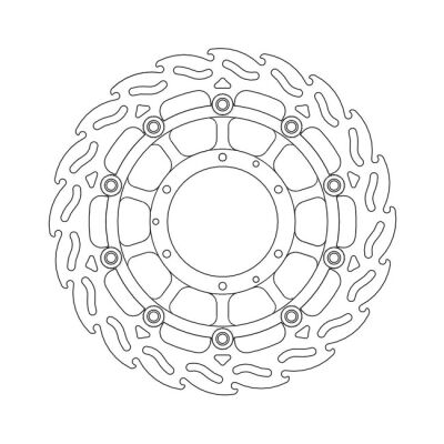Moto-Master Flame series floating brake rotor