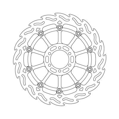 Moto-Master Flame series floating brake rotor