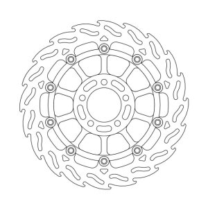Moto-Master Flame series floating brake rotor