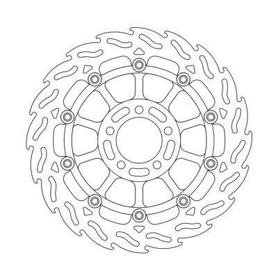 Moto-Master Flame series floating brake rotor