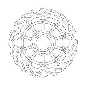 *6 DAYS EXTRA TRANSIT TIME* Moto-Master Flame series floating brake rotor