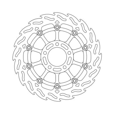 Moto-Master Flame series floating brake rotor