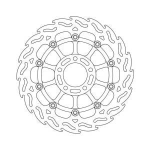 Moto-Master Flame series floating brake rotor