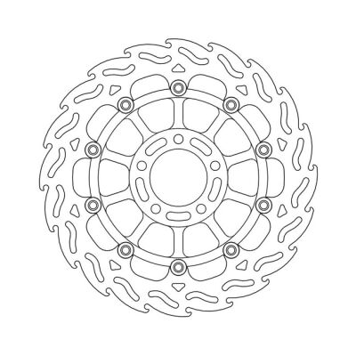 Moto-Master Flame series floating brake rotor