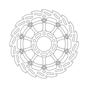 Moto-Master Flame series floating brake rotor