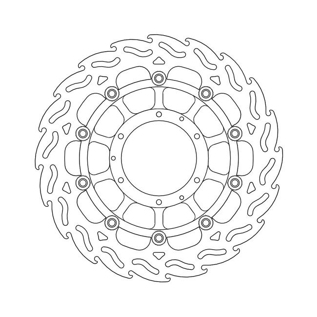 Moto-Master Flame series floating brake rotor