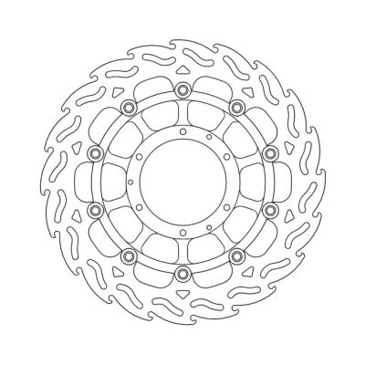 Moto-Master Flame series floating brake rotor