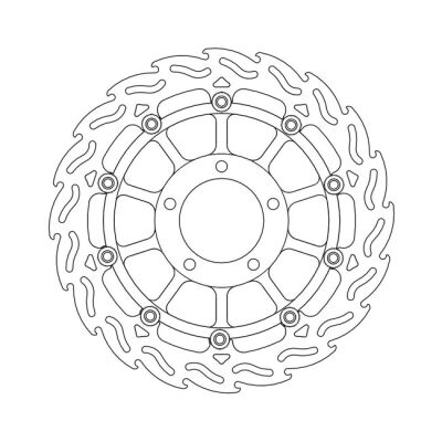 Moto-Master Flame series floating brake rotor