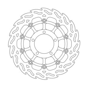 Moto-Master Flame series floating brake rotor