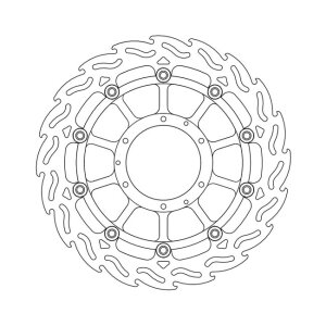 Moto-Master Flame series floating brake rotor