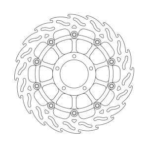 Moto-Master Flame series floating brake rotor