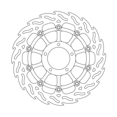 Moto-Master Flame series floating brake rotor