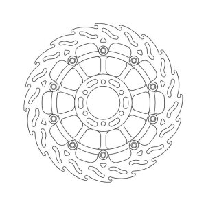 Moto-Master Flame series floating brake rotor