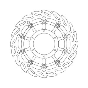 Moto-Master Flame series floating brake rotor