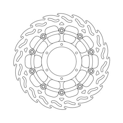 Moto-Master Flame series floating brake rotor