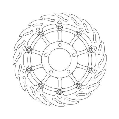 Moto-Master Flame series floating brake rotor
