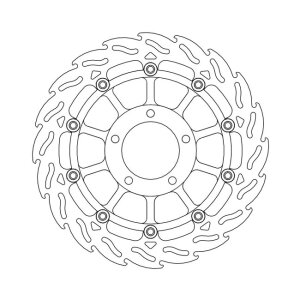 Moto-Master Flame series floating brake rotor